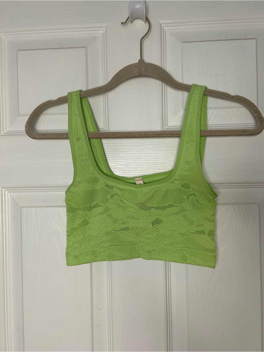 Anthropologie Lyrebird Seamless Textured Square-Neck Bra